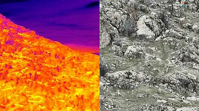 Elazığ'ın sarp kayalıklarında görsel şölen