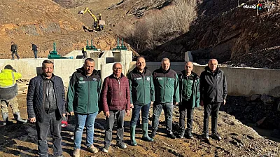 DSİ 9. Bölge Müdürü Açıkgöz Elazığ'daki yatırımları yerinde inceledi