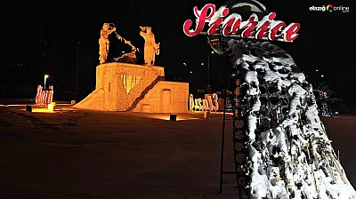 Bu manzaraya bakmadan geçilmiyor: Elazığ'ın simgesinde kar büyüsü!