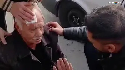 Gazi Caddesi'nde yolun karşısına geçerken araç çarptı