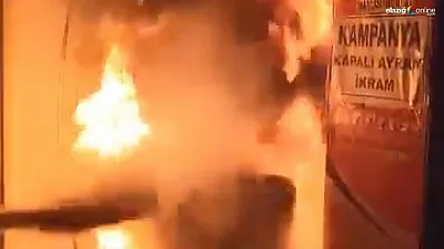 İtfaiyeden önce esnaf yetişti: Lokanta yangını ucuz atlatıldı