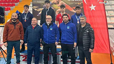 Kars'ta Elazığ rüzgarı: 3 genç güreşçi devler liginde
