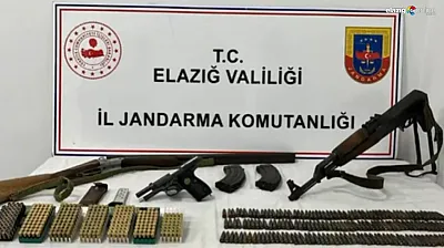 Köy evini cephaneliğe çevirmiş: Elazığ jandarmanın takibi sonuç verdi