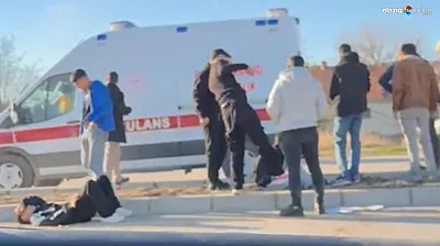 Sürsürü Mahallesi'nde motosiklet kazası