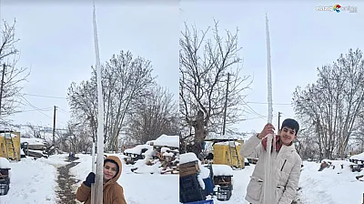 Termometreler çakıldı, Palu buz kesti: Metrelik sarkıtlar şaşırttı