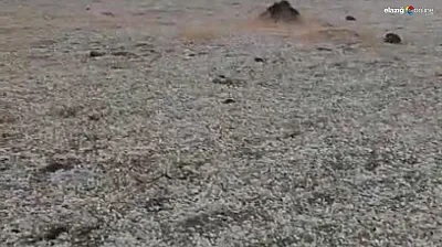 Ateşin Başında Otururken Yıldırım Düştü! O Anlar Kamerada!