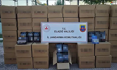 Elazığ'da Şok Uygulama! Kaçak Getirilen Sigaralar Jandarma Kontrolüne Takıldı!