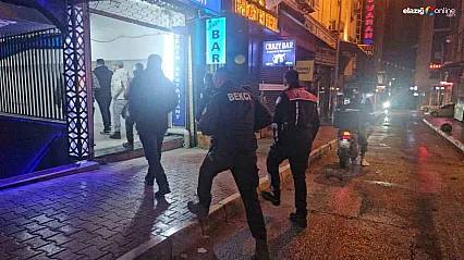 Elazığ'da huzur uygulaması: Eğlence mekanları ve araçlar tek tek arandı