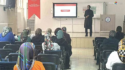 Elazığ Aile ve Sosyal Hizmetler İl Müdürlüğü'nden kursiyerlere hayati eğitim