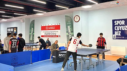 Raketler kürsü için sallandı: Elazığ'da masa tenisi şampiyonları belli oldu