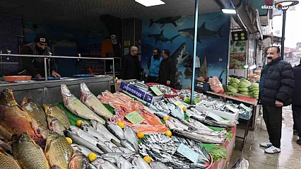 Soğuk hava talebi artırdı: İşte Elazığ'da balık tezgahlarında son durum