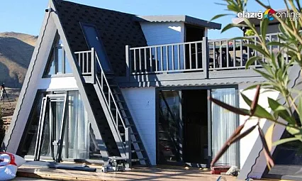 Göl manzaralı bungalov evler Elazığ'ın turizmine katkı sağlayacak