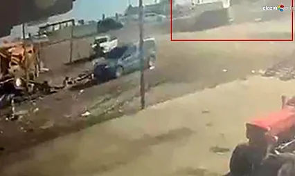2 kişinin öldüğü kaza anı kamerada