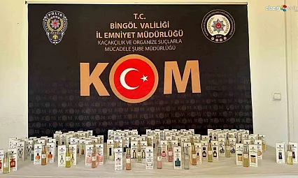 Bingöl'de 136 adet gümrük kaçağı parfüm ele geçirildi