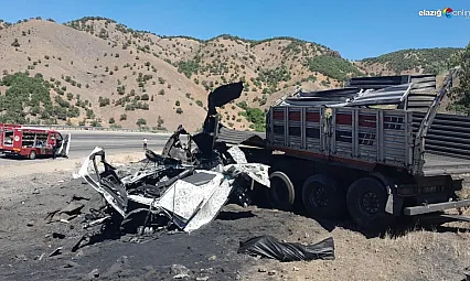 Bingöl'de demir tozu taşıyan tır devrildi: 1 ölü