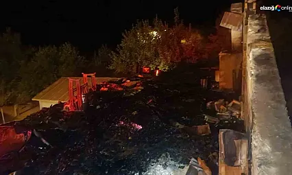 Bingöl'deki çatı yangını korkuttu