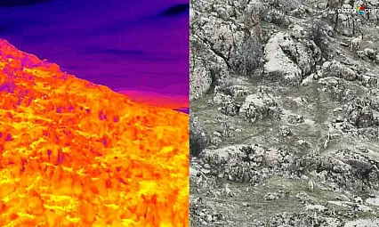 Elazığ'ın sarp kayalıklarında görsel şölen