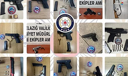 Elazığ Emniyeti'nden Kararlı Mücadele: Firariler ve Silahlar Bir Bir Toplandı!