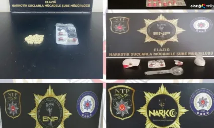 Elazığ'da narkotik operasyonu: Uyuşturucu ticareti yapan 3 kişi tutuklandı