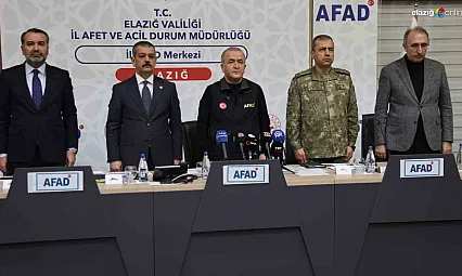 Elazığ protokolü ve vatandaşlar 6 Şubat depremi için tek yürek oldu