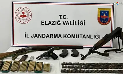 Köy evini cephaneliğe çevirmiş: Elazığ jandarmanın takibi sonuç verdi
