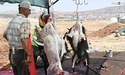 Elazığ'da bayramın üçüncü gününde kurban kesimleri devam etti