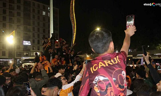 Galatasaray Elazığ'da da taraftarlarını sokağa döktü