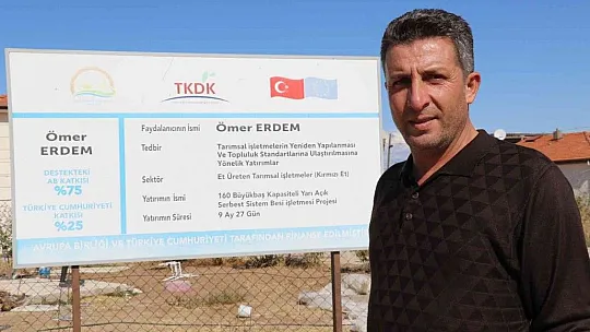 TKDK'dan aldığı destek ile köyünü tavuk ve besi çiftliğine çevirdi