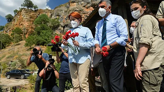 Akşener, şehit öğretmen anısına Munzur'a karanfiller bıraktı