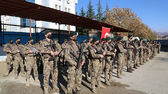 Tunceli'de PÖH'ler Suriye'ye uğurlandı