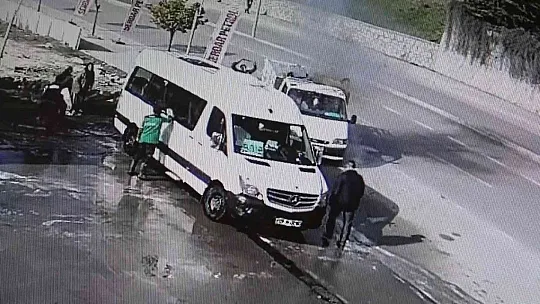 Alev alev yanan pikabı benzin istasyonuna çekerek kurtardı