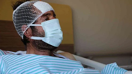 Ayı saldırısı sonucu hastanelik olan şahıs, dehşet anlarını anlattı