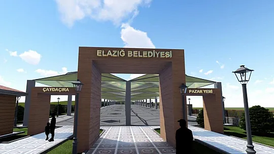 Elazığ'da Kent-Köy pazar yeri inşa çalışmaları başladı