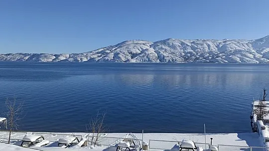 Doğunun gizli denizi Hazar Gölü'nde kış güzelliği