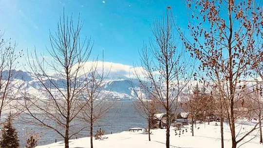 Doğunun gizli denizi Hazar Gölü'nde kış güzelliği