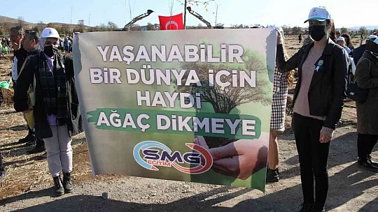 Elazığ'da bugün 23 bin fidan toprakla buluştu
