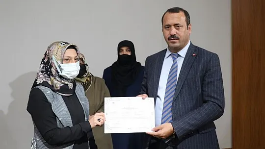 103 kadın üretici sertifikalarını aldı