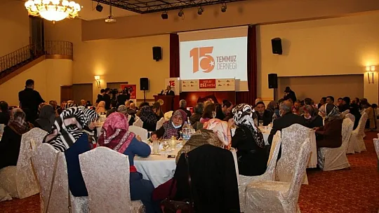 15 Temmuz Derneği üyeleri şehit aileleriyle bir araya geldi