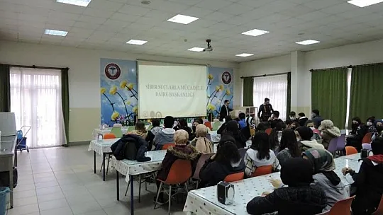 Elazığ emniyetinden 'Siberay' farkındalık eğitimi