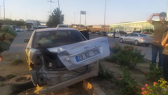 5 kişinin yaralandığı kaza güvenlik kamerasında