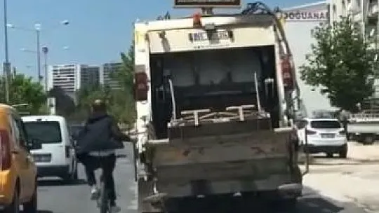 Yürekleri ağızlara getiren görüntü Elazığ'da çekildi