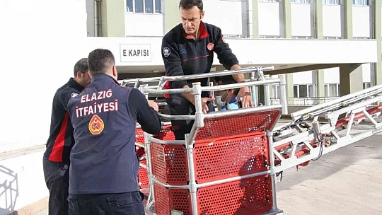 Elazığ'da deprem ve yangın tatbikatı