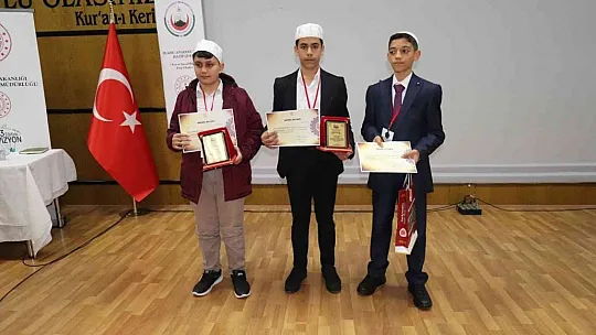 Kur'an-ı Kerim'i Güzel Okuma Yarışmasının birincileri belli oldu