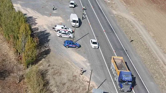 Trafik denetimleri hem karadan hem de havadan devam ediyor