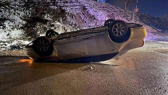 Şarampole uçan otomobilde 1 kişi hayatını kaybetti