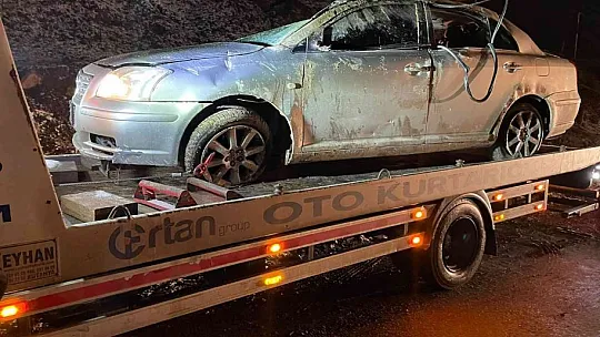Şarampole uçan otomobilde 1 kişi hayatını kaybetti