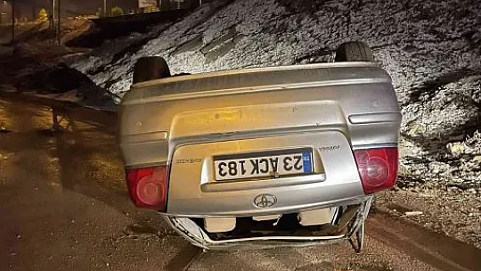 Şarampole uçan otomobilde 1 kişi hayatını kaybetti