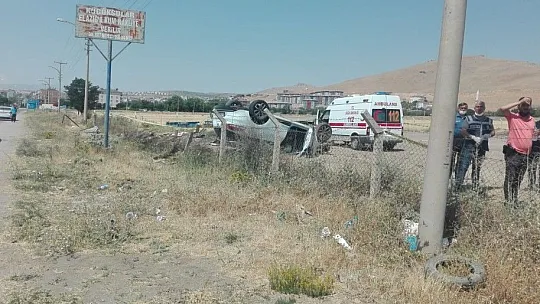 Bingöl Yolunda otomobil takla attı: 1 ölü, 3 yaralı
