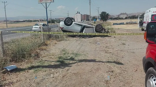 Bingöl Yolunda otomobil takla attı: 1 ölü, 3 yaralı