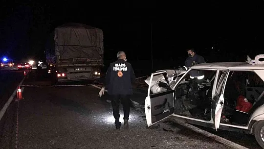 Elazığ-Çemişgezek karayolunda feci kaza